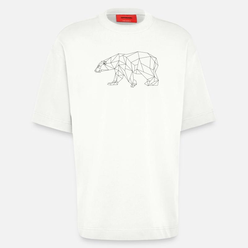 Polygon Eisbär - Heavyweight T-Shirt - made by SPREAD  - OFF WHITE