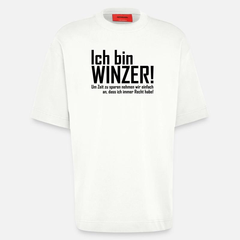 ich bin winzer - Heavyweight T-Shirt - made by SPREAD - OFF WHITE