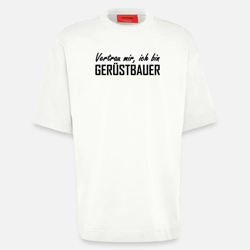 Gerüstbauer - Heavyweight T-Shirt - made by SPREAD  - OFF WHITE