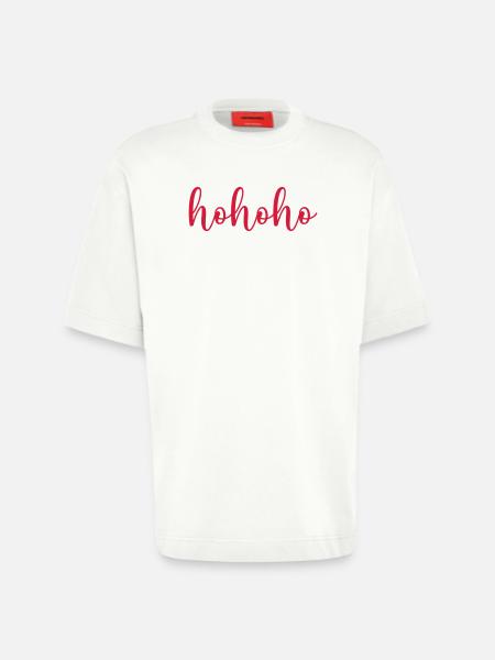 hohoho - T-shirt bio épais oversize fabriqué en UE - OFF WHITE