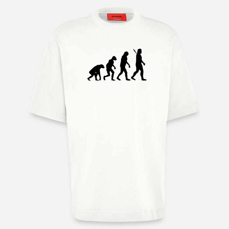 Evolution - Heavyweight T-Shirt - made by SPREAD  - OFF WHITE