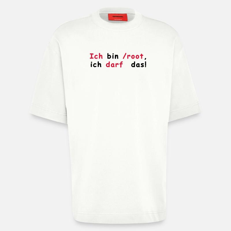 Root Linux - Heavyweight T-Shirt - made by SPREAD  - OFF WHITE