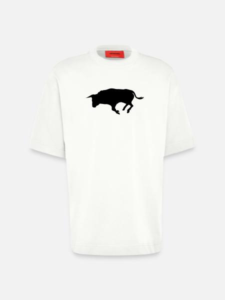 stier - Heavyweight T-Shirt - made by SPREAD  - OFF WHITE