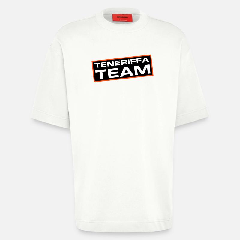 L’équipe de Tenerife - T-shirt bio épais oversize fabriqué en UE - OFF WHITE