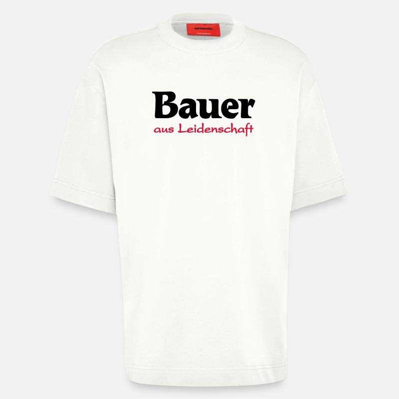 Bauer-aus Leidenschaft - Heavyweight T-Shirt - made by SPREAD  - OFF WHITE