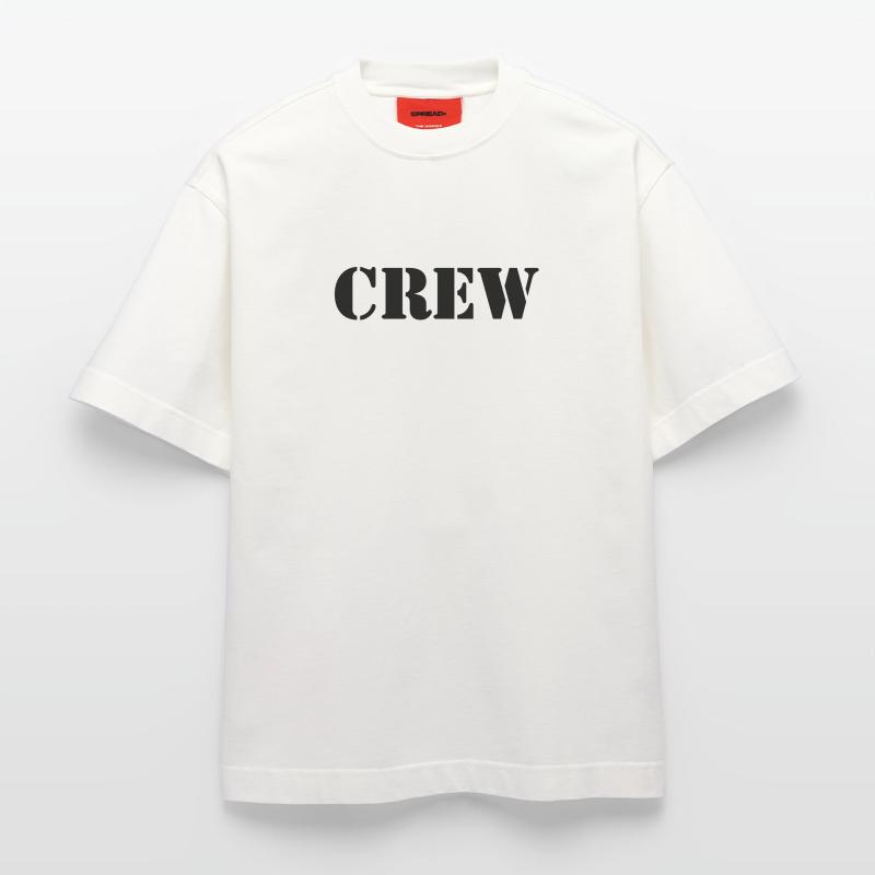 Crew T-shirt bio épais oversize fabriqué en UE