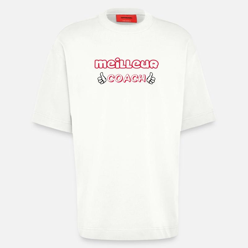 BESTER COACH - Heavyweight T-Shirt - made by SPREAD  - OFF WHITE