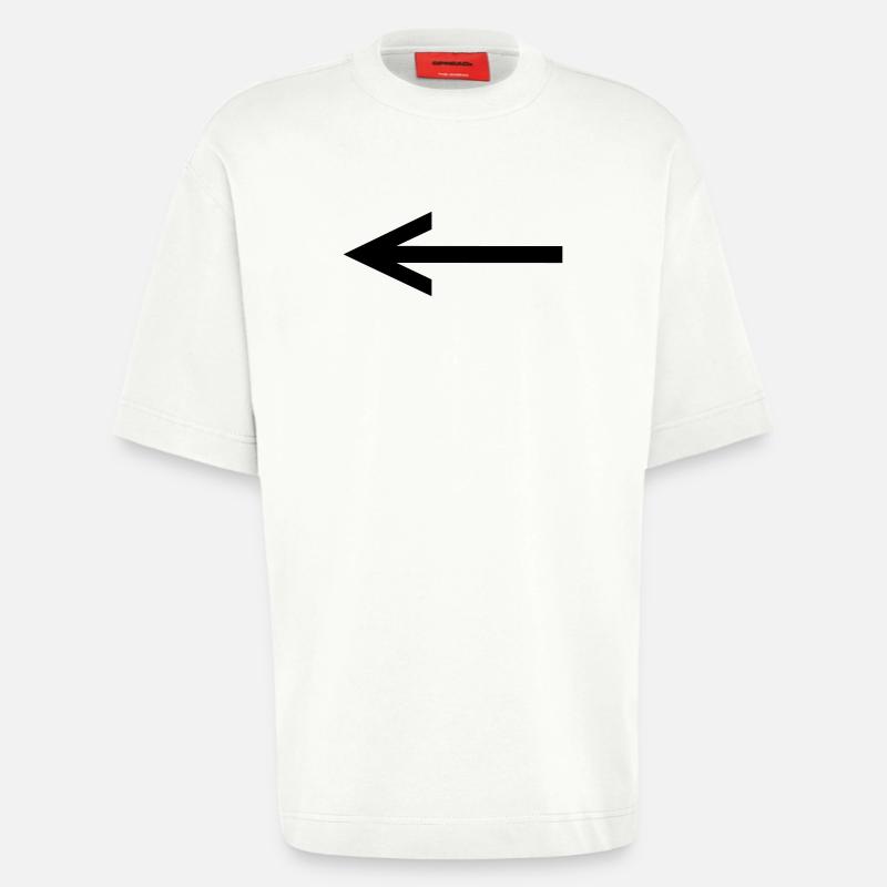 arrow - Heavyweight T-Shirt - made by SPREAD  - OFF WHITE