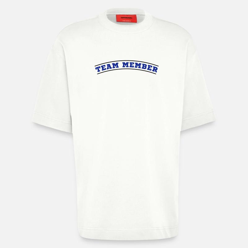Conception des membres de l’équipe - T-shirt bio épais oversize fabriqué en UE - OFF WHITE