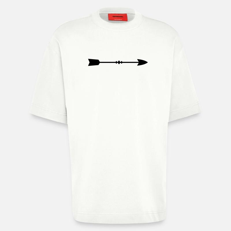 arrow - Heavyweight T-Shirt - made by SPREAD  - OFF WHITE