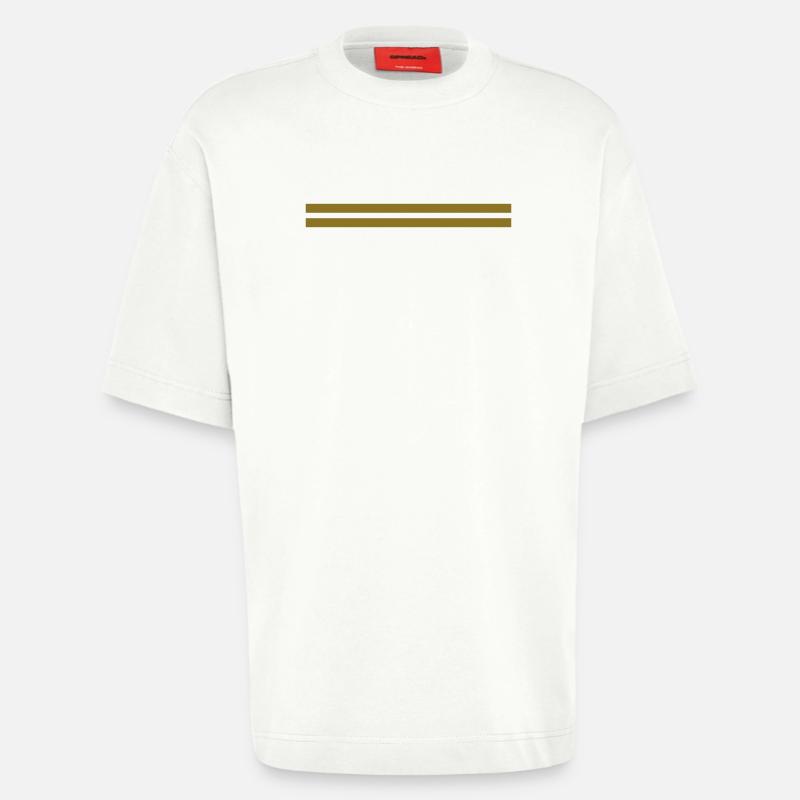 line - T-shirt bio épais oversize fabriqué en UE - OFF WHITE