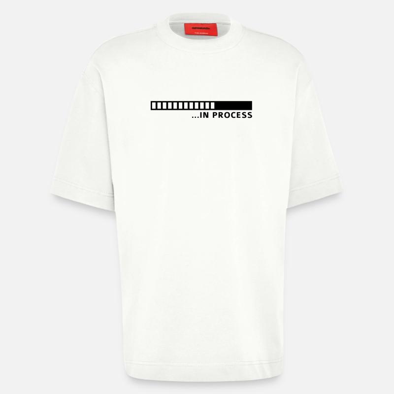 in_process__f1 - Heavyweight T-Shirt - made by SPREAD  - OFF WHITE