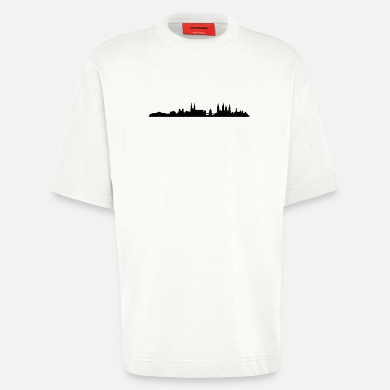 Skyline Bamberg - Heavyweight T-Shirt - made by SPREAD  - OFF WHITE