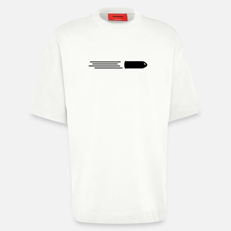 Speeding Bullet DE - Heavyweight T-Shirt - made by SPREAD  - OFF WHITE