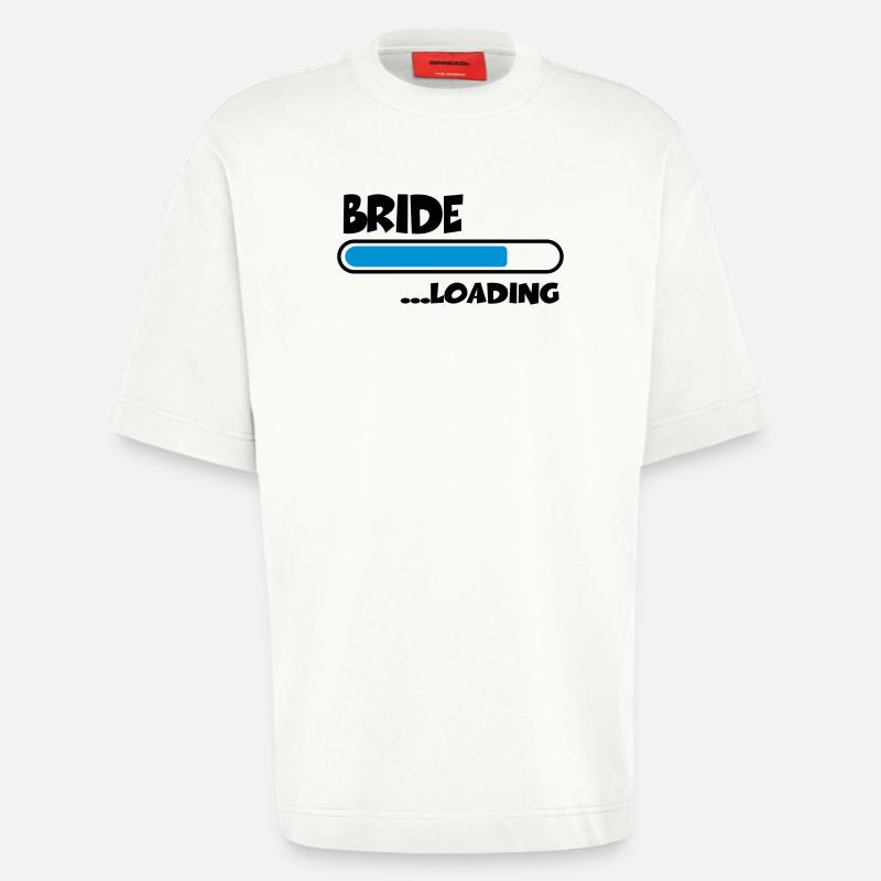 Bride loading - Heavyweight T-Shirt - made by SPREAD  - OFF WHITE