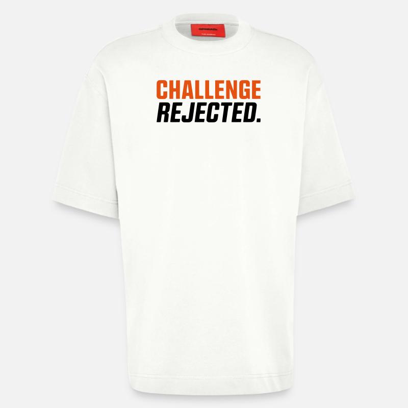 CHALLENGE REFUSEE / REJETÉE - T-shirt bio épais oversize fabriqué en UE - OFF WHITE
