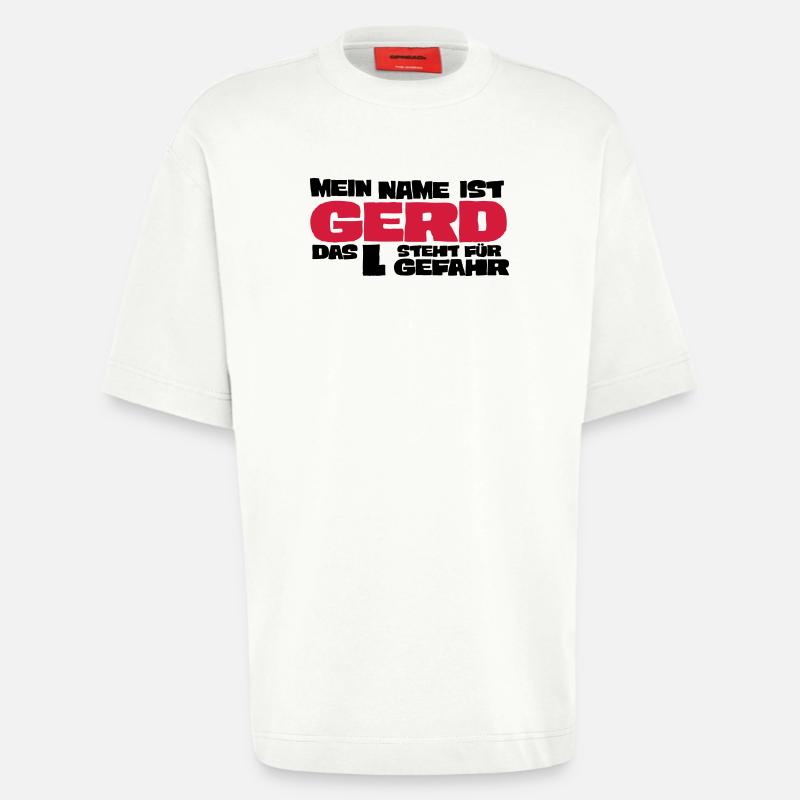 gerd - T-shirt bio épais oversize fabriqué en UE - OFF WHITE
