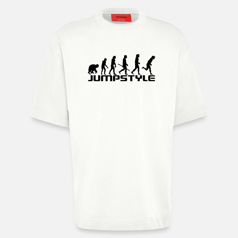 Evolution Jumpstyle 2 - T-shirt bio épais oversize fabriqué en UE - OFF WHITE