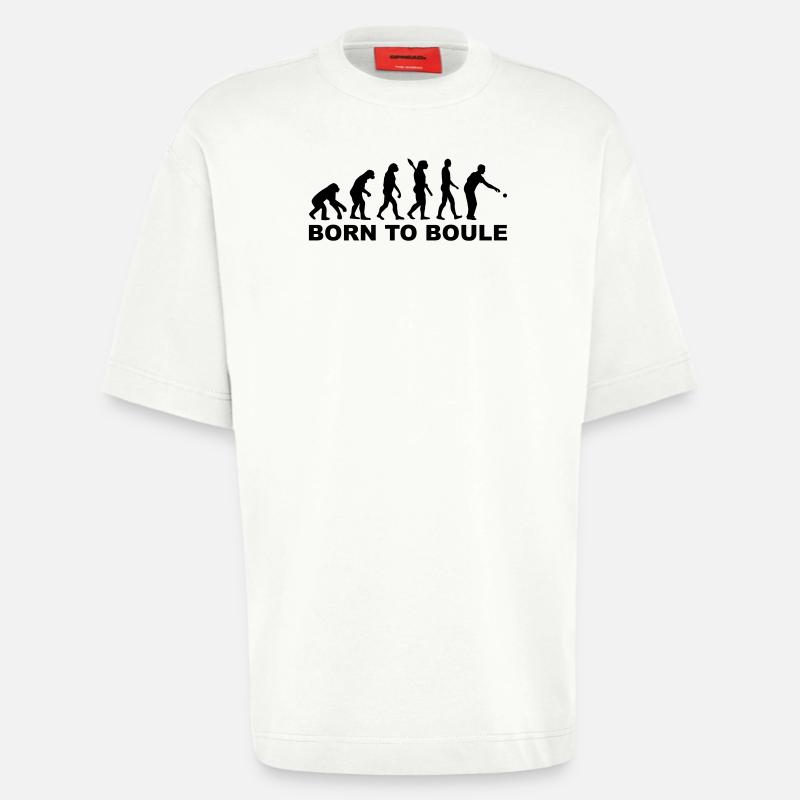 Boule Evolution - Heavyweight T-Shirt - made by SPREAD  - OFF WHITE