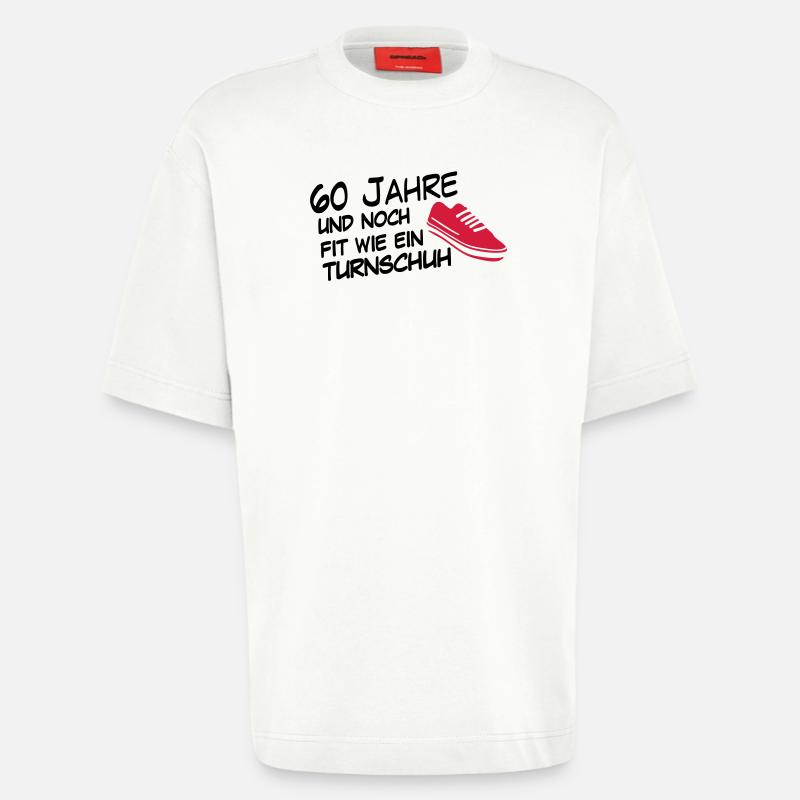 60turnschuh - T-shirt bio épais oversize fabriqué en UE - OFF WHITE