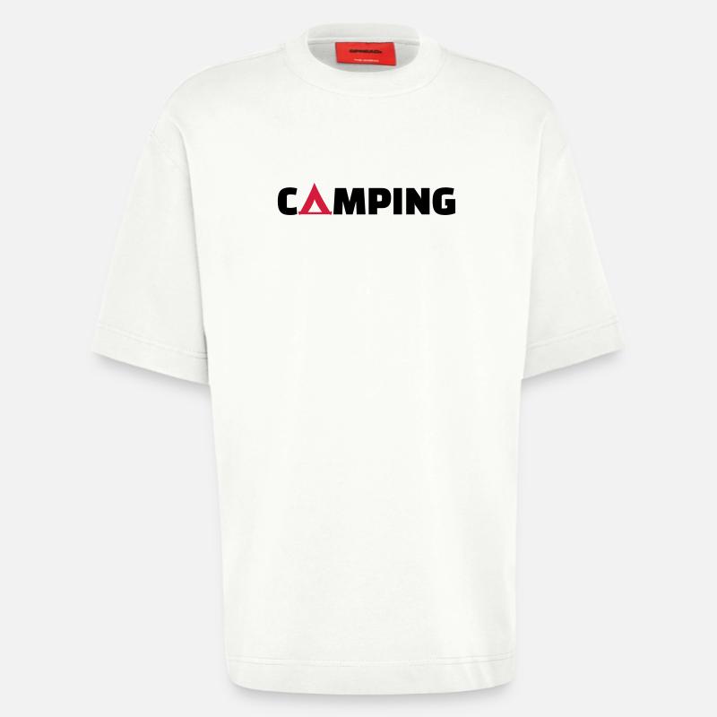 Camping - Heavyweight T-Shirt - made by SPREAD  - OFF WHITE