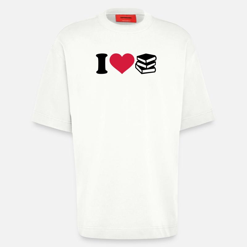 Bücher - Heavyweight T-Shirt - made by SPREAD  - OFF WHITE
