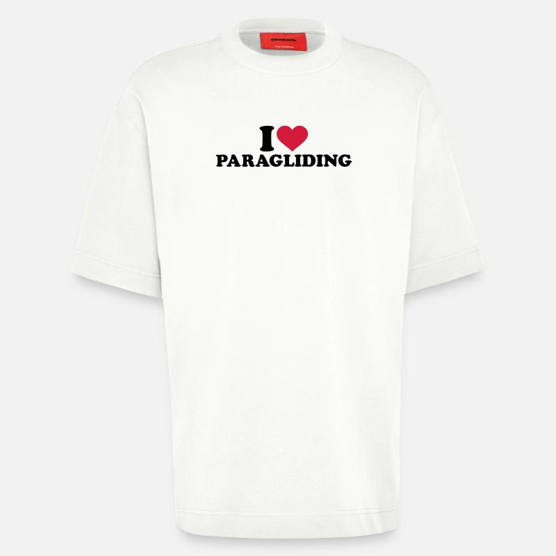 Paragliding - Heavyweight T-Shirt - made by SPREAD  - OFF WHITE