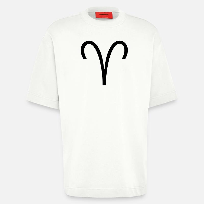 Sternzeichen: Widder - Heavyweight T-Shirt - made by SPREAD  - OFF WHITE