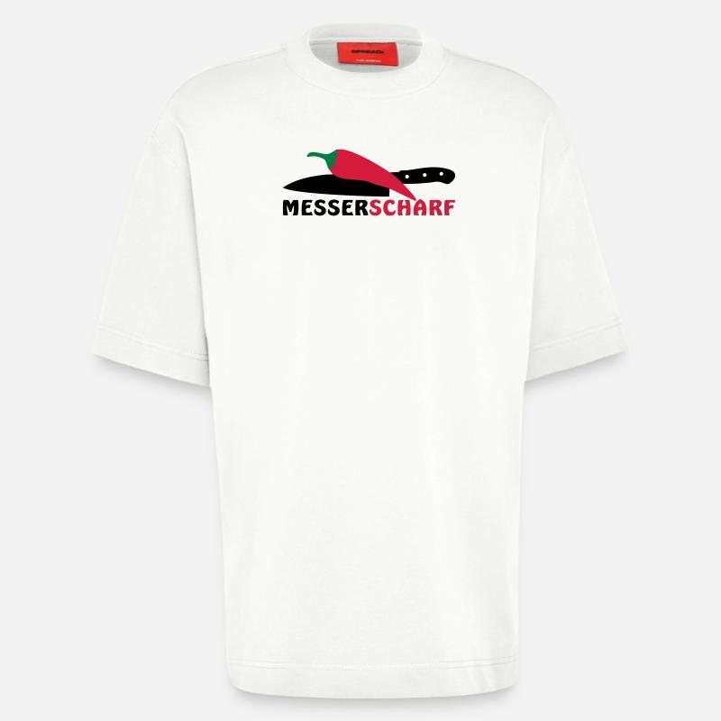 MESSERSCHARF - Heavyweight T-Shirt - made by SPREAD  - OFF WHITE