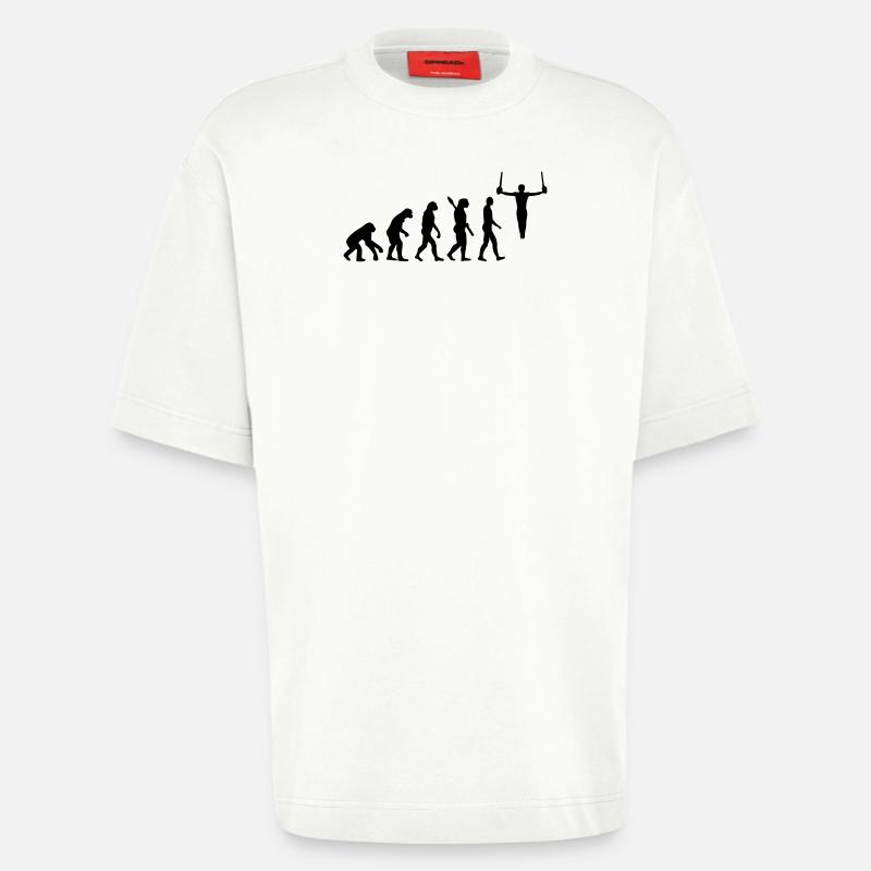 Evolution Gymnastics - Heavyweight T-Shirt - made by SPREAD  - OFF WHITE
