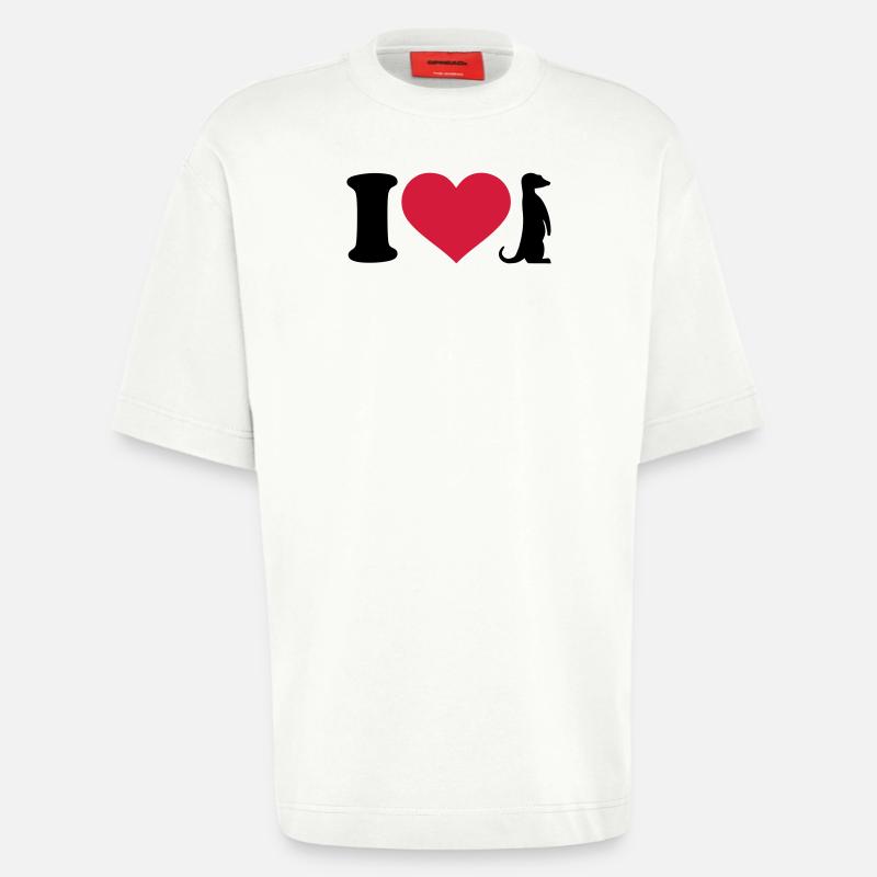 Erdmännchen - Heavyweight T-Shirt - made by SPREAD  - OFF WHITE