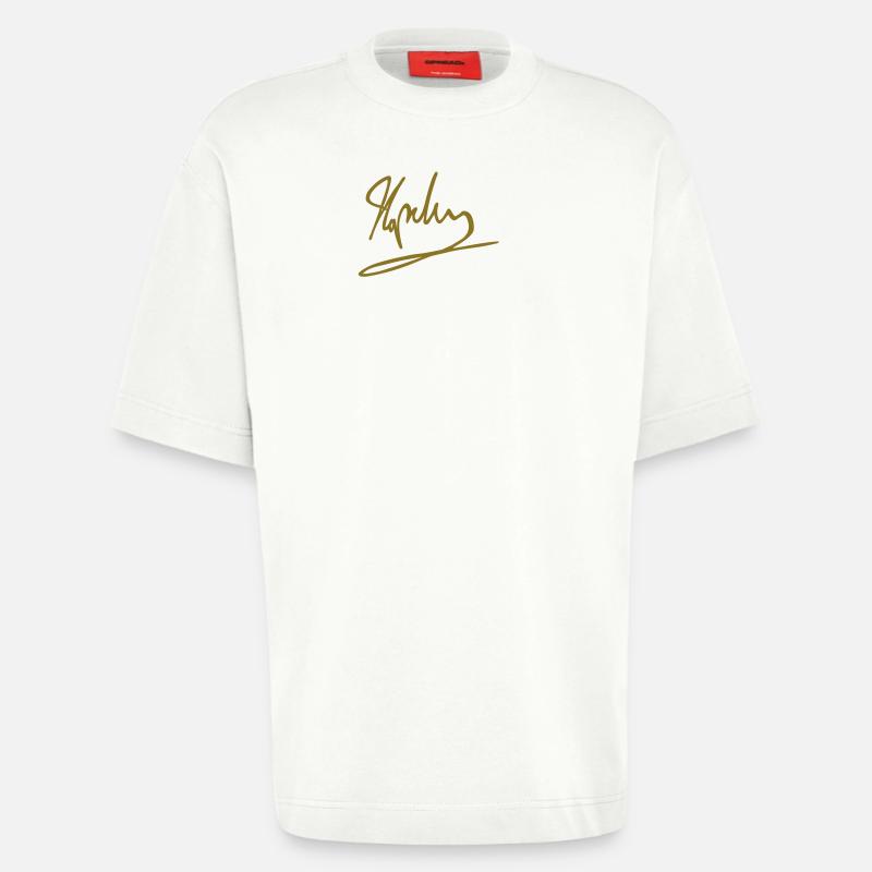 Napoleon - T-shirt bio épais oversize fabriqué en UE - OFF WHITE