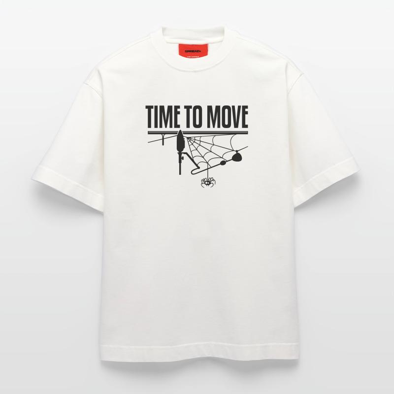 TEMPS DE DÉPLACEMENT T-shirt bio épais oversize fabriqué en UE