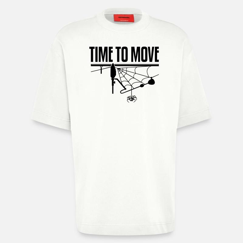 TEMPS DE DÉPLACEMENT - T-shirt bio épais oversize fabriqué en UE - OFF WHITE