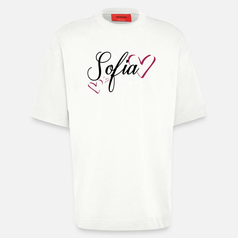 Sofia Name Vorname - Heavyweight T-Shirt - made by SPREAD  - OFF WHITE