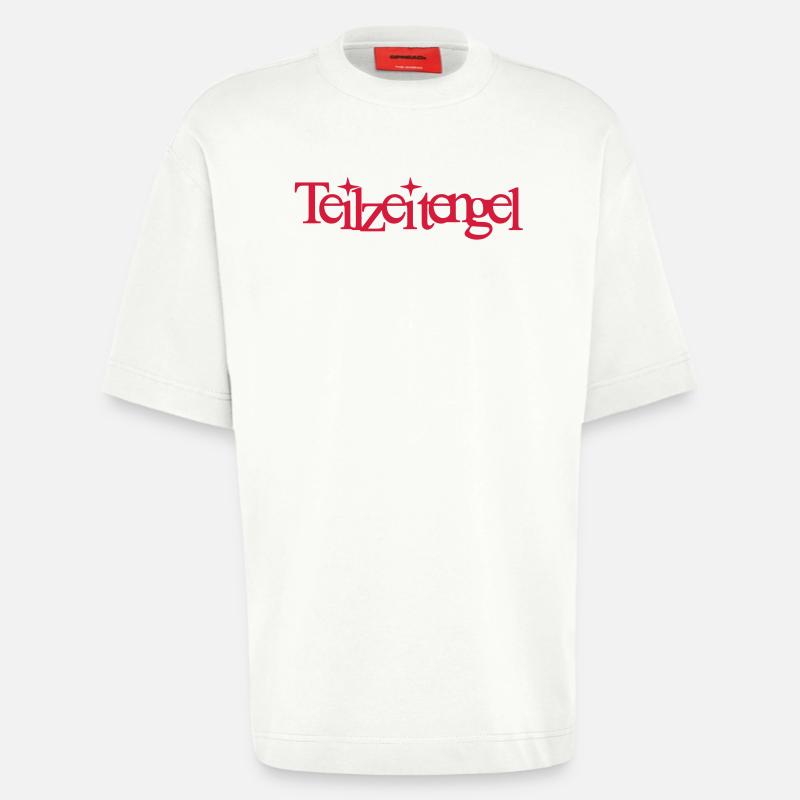 Teufel? Engel? Teilzeitengel! - Heavyweight T-Shirt - made by SPREAD - OFF WHITE