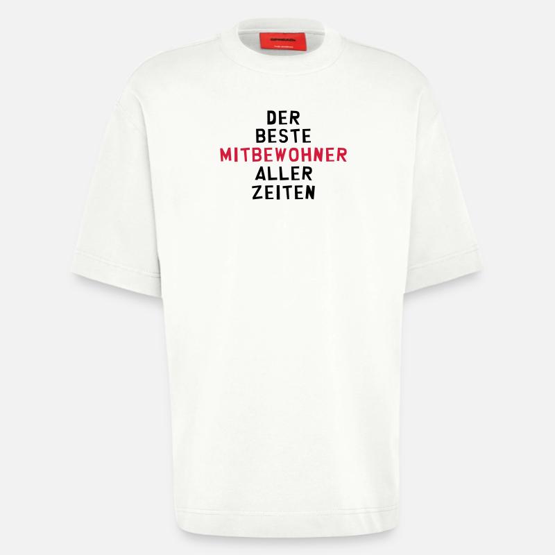 Mitbewohner Mitbewohnerin Freund Freundschaft Nähe - Heavyweight T-Shirt - made by SPREAD  - OFF WHITE