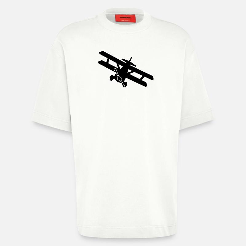 Doppeldecker_b1 - Heavyweight T-Shirt - made by SPREAD  - OFF WHITE
