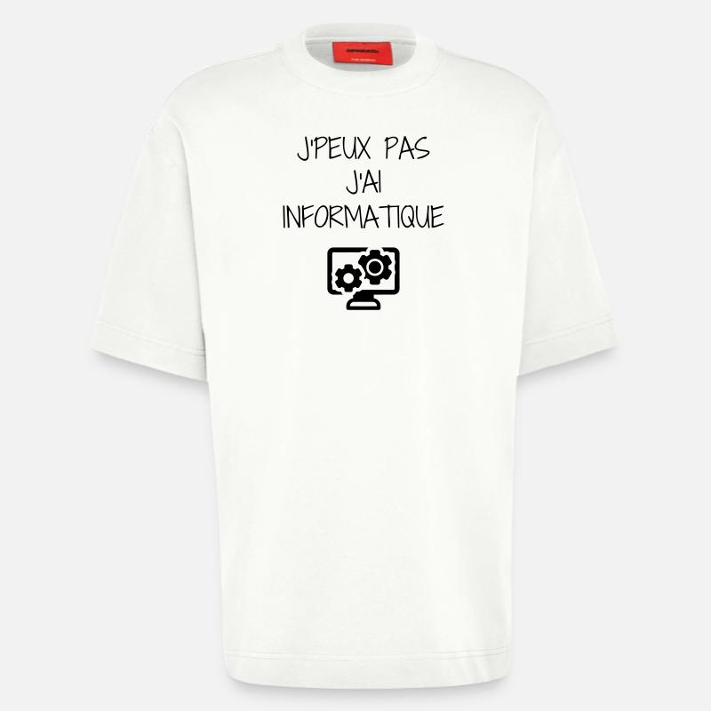 Computer / Informatiker / Aussenseiter / Ingenieur - Heavyweight T-Shirt - made by SPREAD  - OFF WHITE