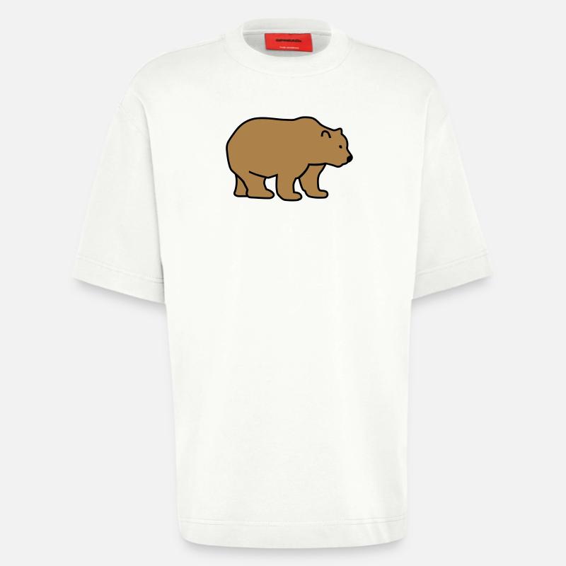 Bär - Heavyweight T-Shirt - made by SPREAD  - OFF WHITE