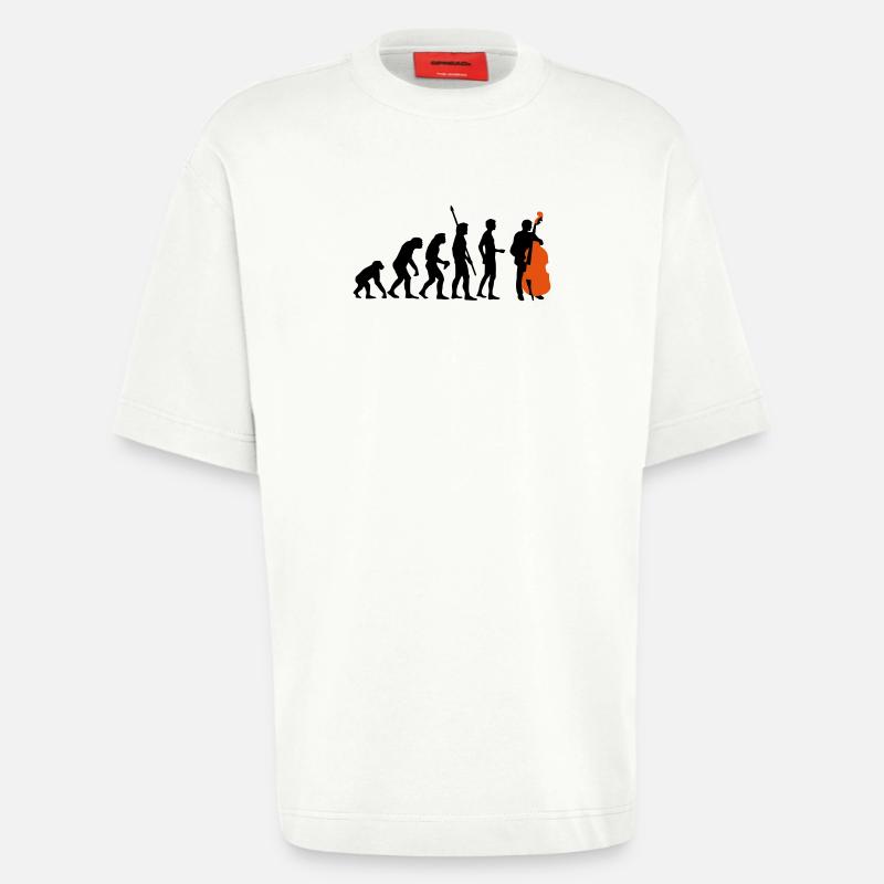 evolution_bass_2c - T-shirt bio épais oversize fabriqué en UE - OFF WHITE