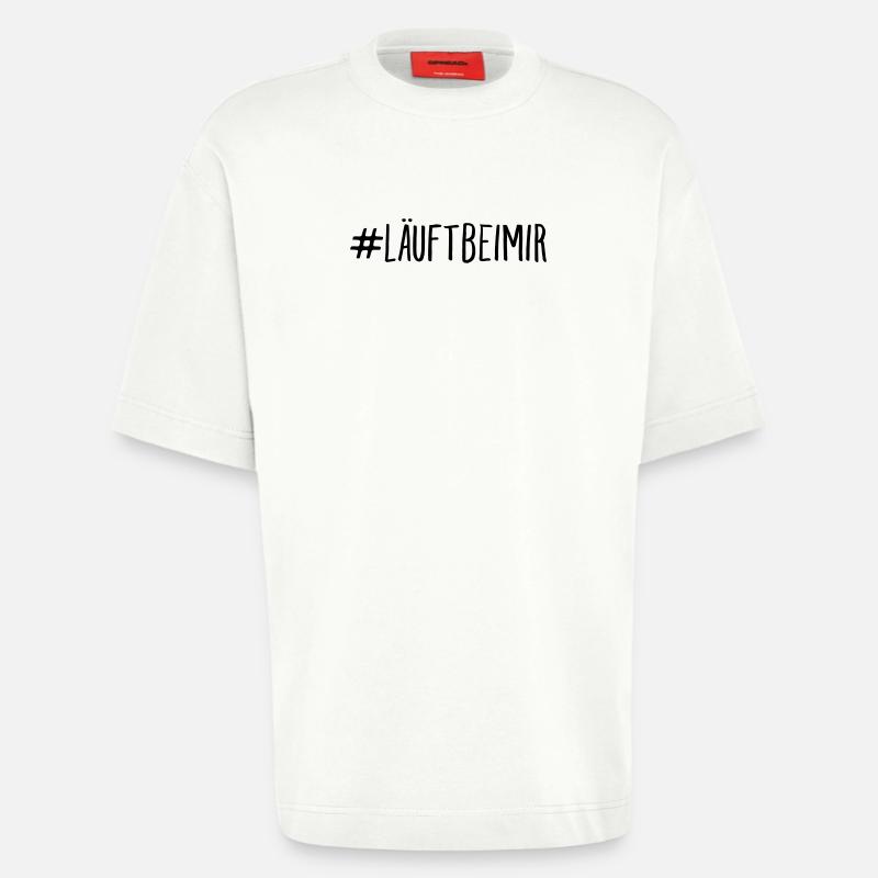 #läuftbeimir - Heavyweight T-Shirt - made by SPREAD  - OFF WHITE
