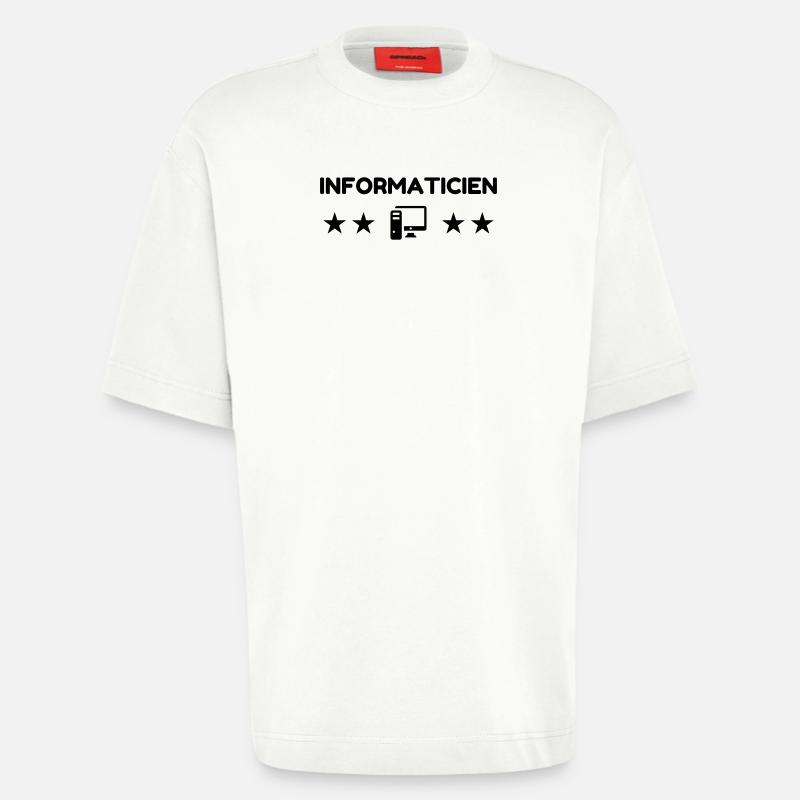 Computer / Informatiker / Aussenseiter / Ingenieur - Heavyweight T-Shirt - made by SPREAD  - OFF WHITE