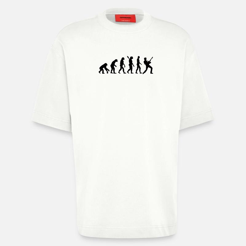 Evolution Rock Musiker - Heavyweight T-Shirt - made by SPREAD  - OFF WHITE