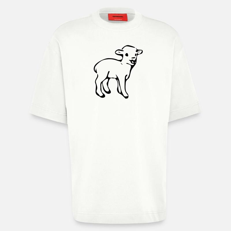 Lamm - Heavyweight T-Shirt - made by SPREAD  - OFF WHITE
