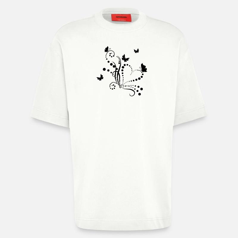 Schmetterlinge - Heavyweight T-Shirt - made by SPREAD  - OFF WHITE