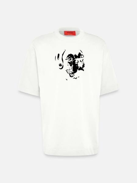 Boxer - Heavyweight T-Shirt - made by SPREAD  - OFF WHITE