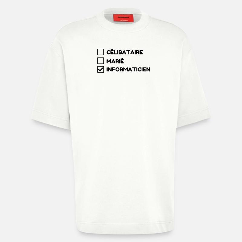 Computer / Informatiker / Aussenseiter / Ingenieur - Heavyweight T-Shirt - made by SPREAD  - OFF WHITE
