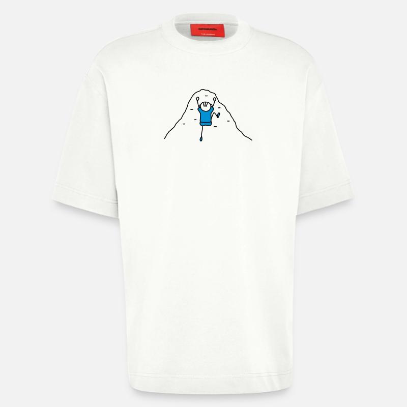 Klettern Kletterwand - V2 - Heavyweight T-Shirt - made by SPREAD  - OFF WHITE