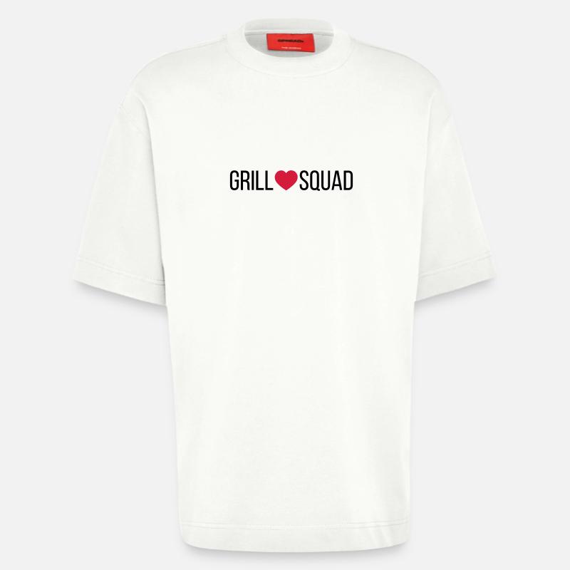 Grill Squad Herz - Heavyweight T-Shirt - made by SPREAD  - OFF WHITE